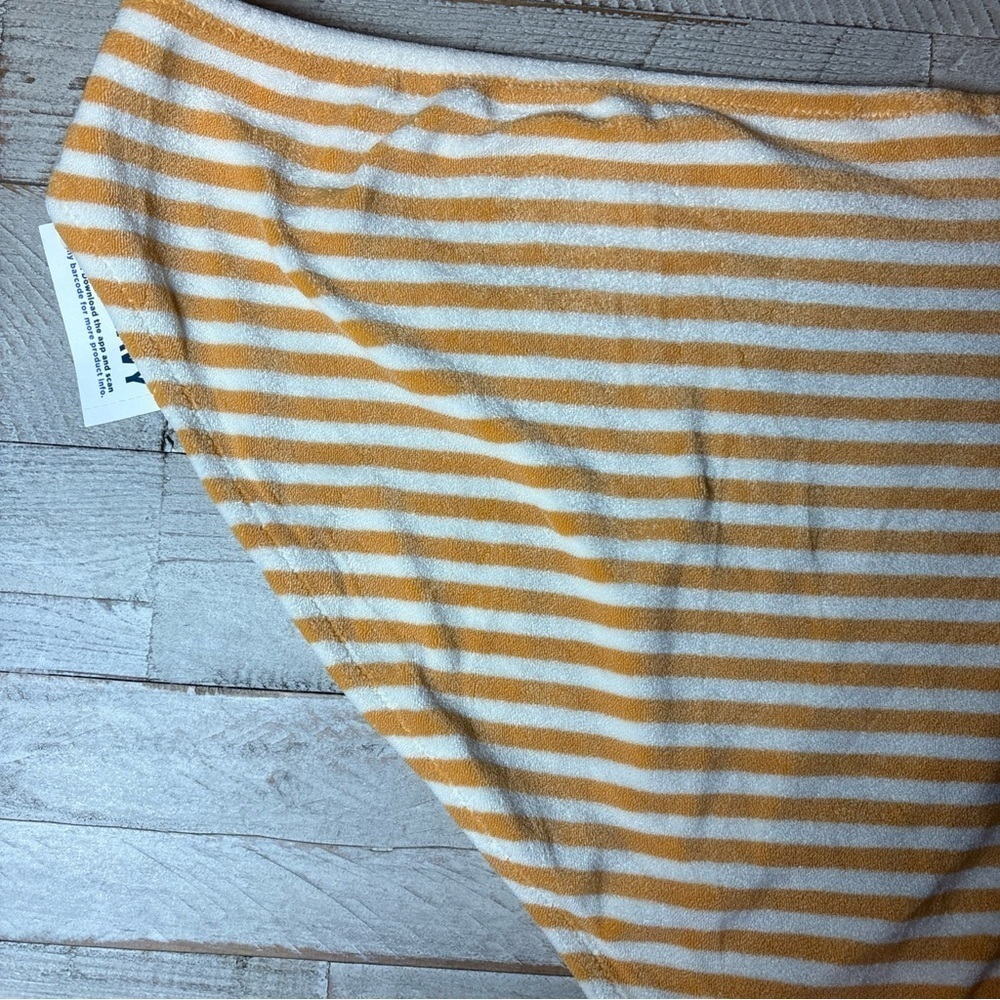 NWT Old Navy Plus Size Orange Striped Terry Classic Low Rise Bikini Bottom 2X - Picture 10 of 15